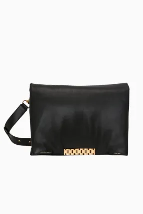 Victoria Beckham Puffy Jumbo Chain Pouch Bag - Black