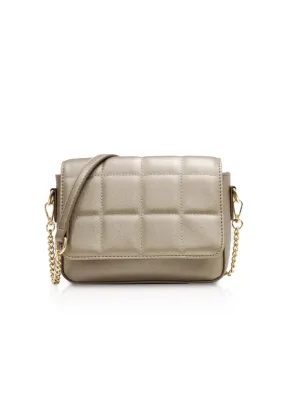 VOIR BELLE Puff Quilted Flap Crossbody Bag