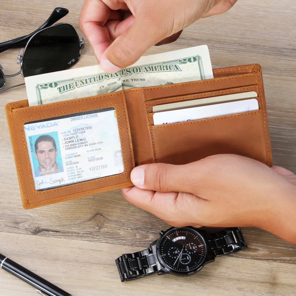 Wallet Design_Dad You Are the Best Leather Wallet