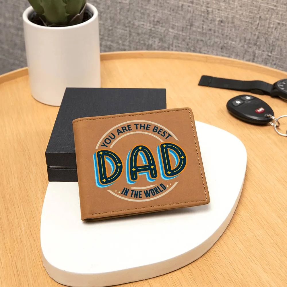 Wallet Design_Dad You Are the Best Leather Wallet