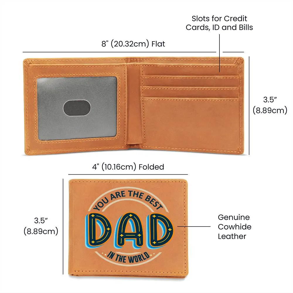 Wallet Design_Dad You Are the Best Leather Wallet