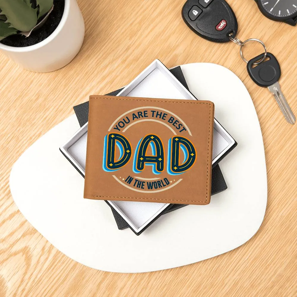 Wallet Design_Dad You Are the Best Leather Wallet