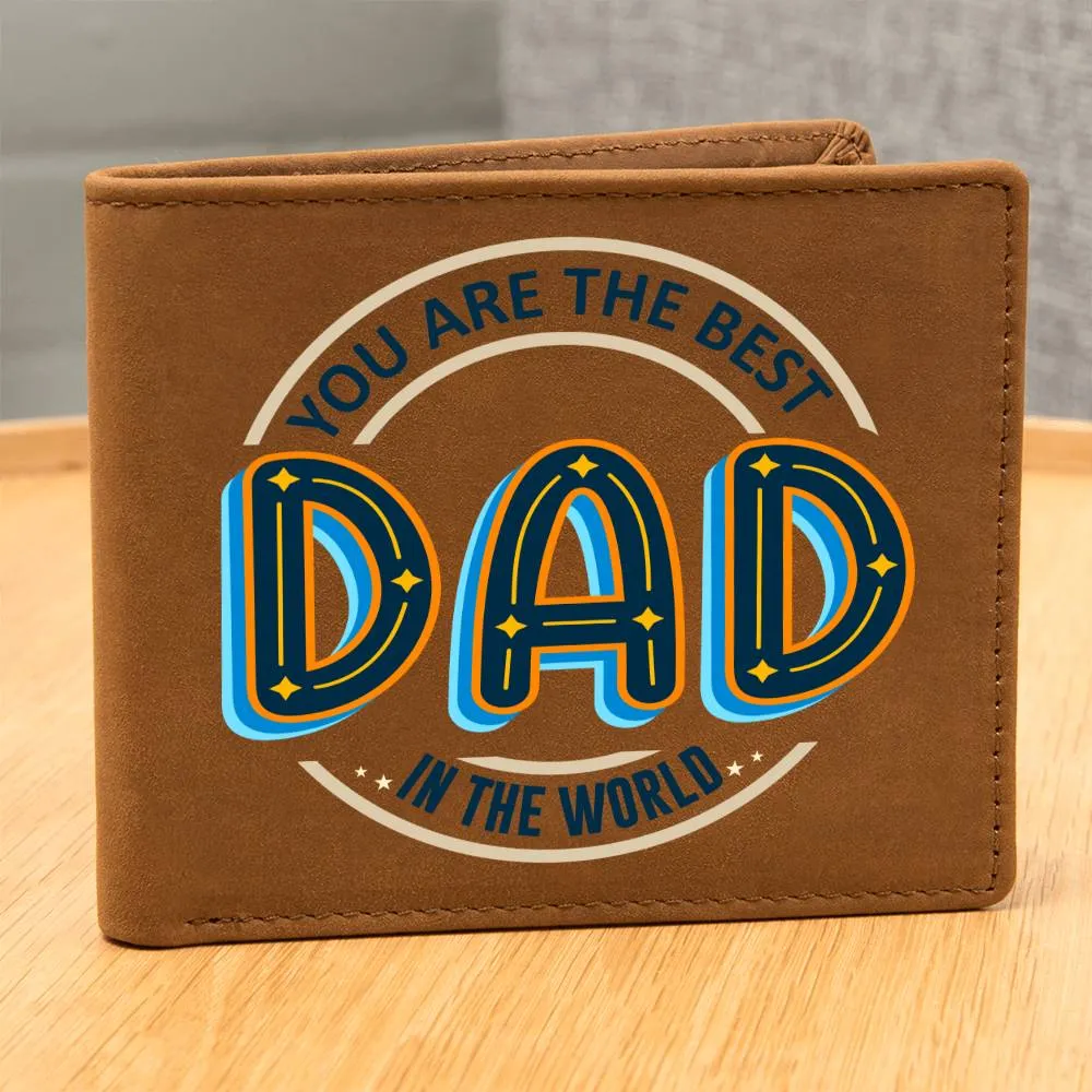 Wallet Design_Dad You Are the Best Leather Wallet