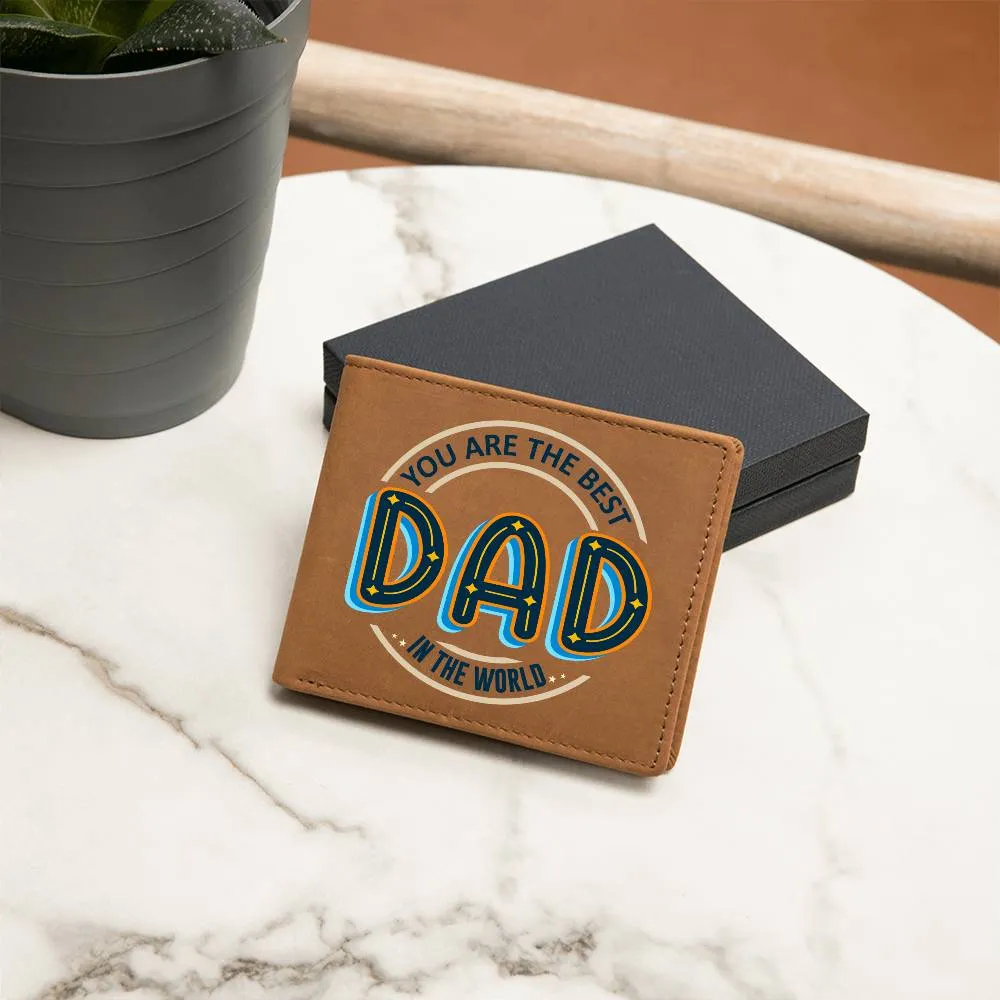 Wallet Design_Dad You Are the Best Leather Wallet