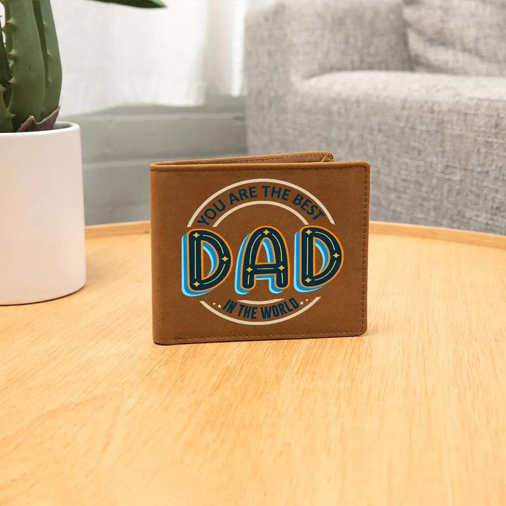 Wallet Design_Dad You Are the Best Leather Wallet