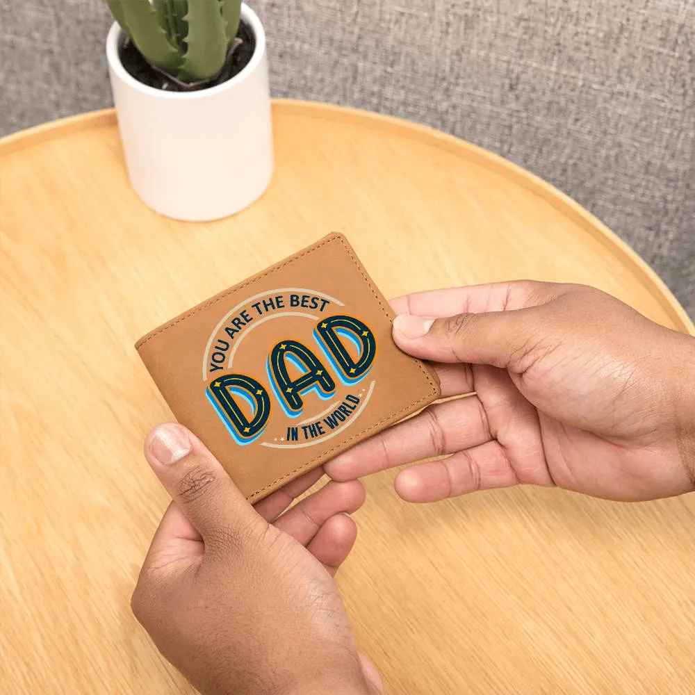 Wallet Design_Dad You Are the Best Leather Wallet