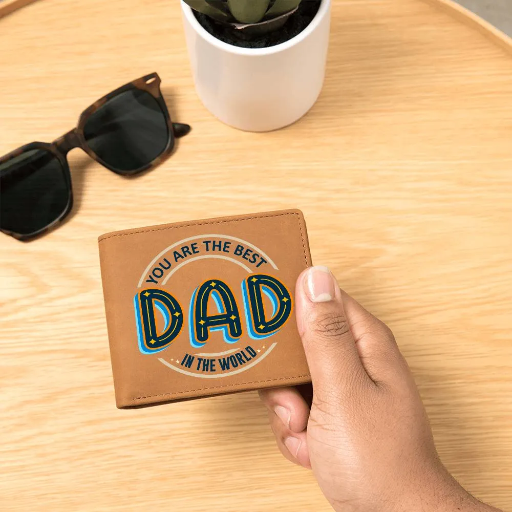 Wallet Design_Dad You Are the Best Leather Wallet