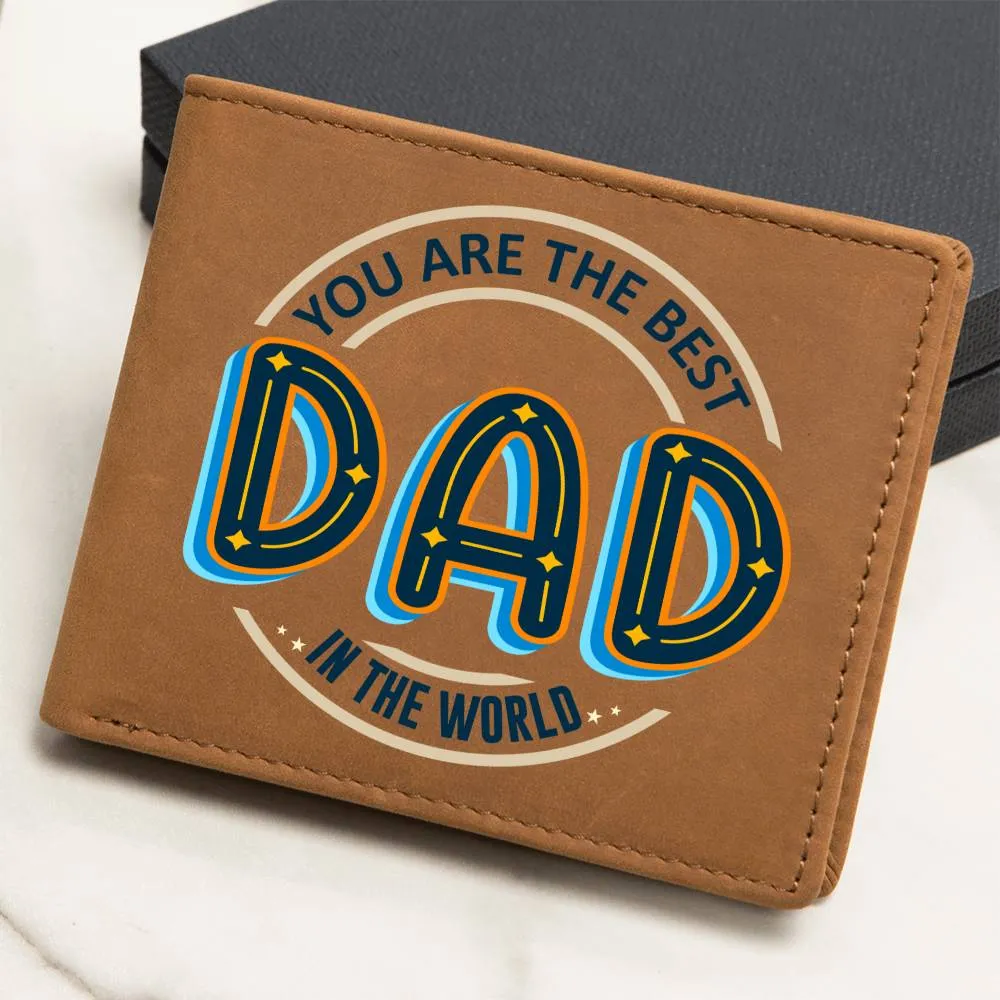 Wallet Design_Dad You Are the Best Leather Wallet