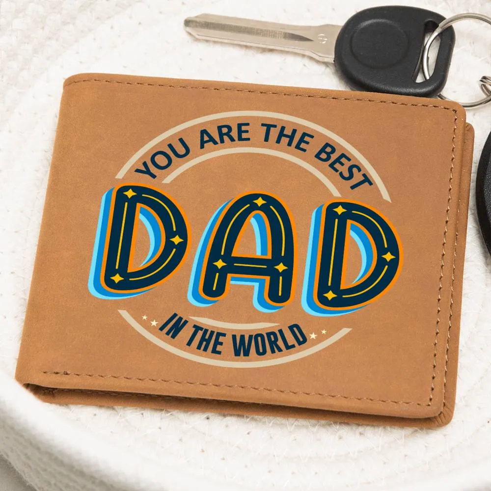 Wallet Design_Dad You Are the Best Leather Wallet