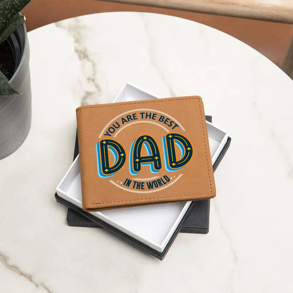 Wallet Design_Dad You Are the Best Leather Wallet