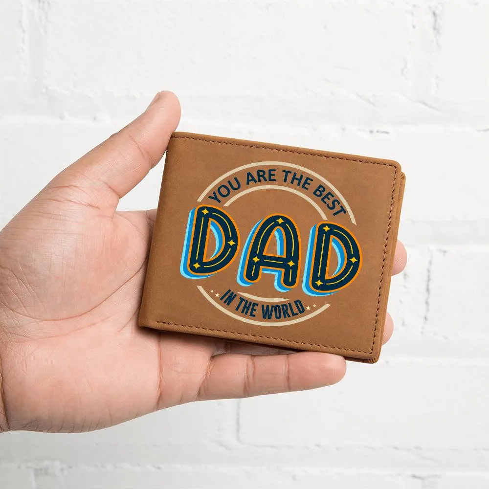 Wallet Design_Dad You Are the Best Leather Wallet