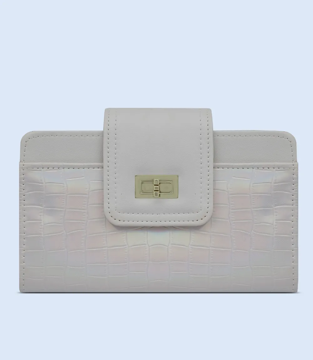 WB2513-SILVER-Women Wallet