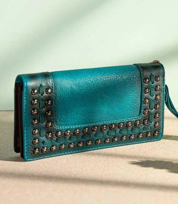 Wrangler studded wallet